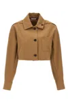 Max Mara Smalto Casual Jackets And Parka Brown In Gold