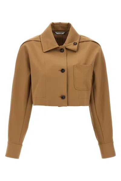 Max Mara Smalto Casual Jackets And Parka Brown In Gold