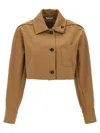 Max Mara Smalto Casual Jackets And Parka Brown In Brown