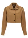 Max Mara Smalto Casual Jackets And Parka Brown In Brown