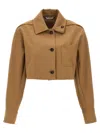 Max Mara Smalto Casual Jackets And Parka Brown In Gold