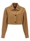 Max Mara Smalto Casual Jackets And Parka Brown In Brown