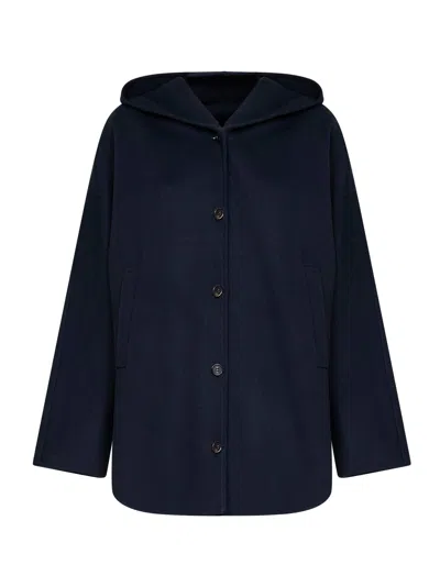 Max Mara Smmanita Coat In Blue