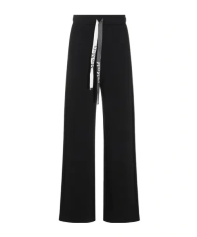 Max Mara Smmbali Logo-drawstring Track Pants In Black