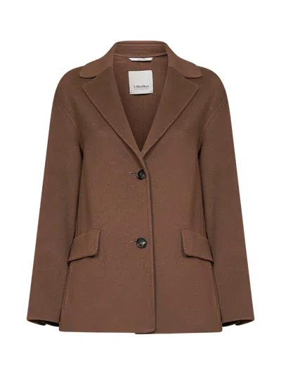 Max Mara Smmelfi Blazer In Brown