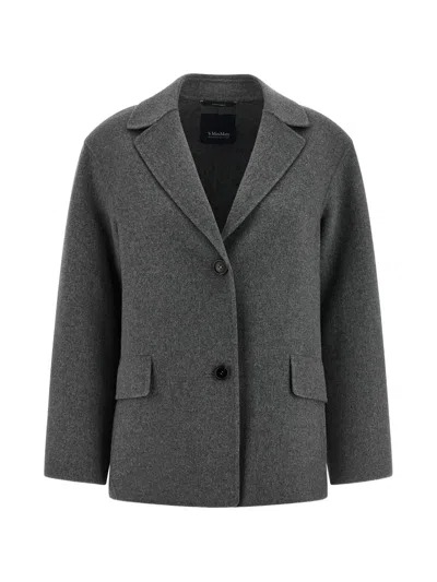 MAX MARA SMMELFI BUTTON SINGLE-BREASTED BLAZER