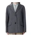 Max Mara Smmelfi Button Single-breasted Blazer In Gray