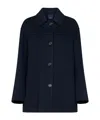 Max Mara Smmgiugno Button-fastening Jacket In Blue
