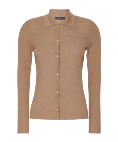 Max Mara 's  Smmlimone Button-up Cardigan In Brown