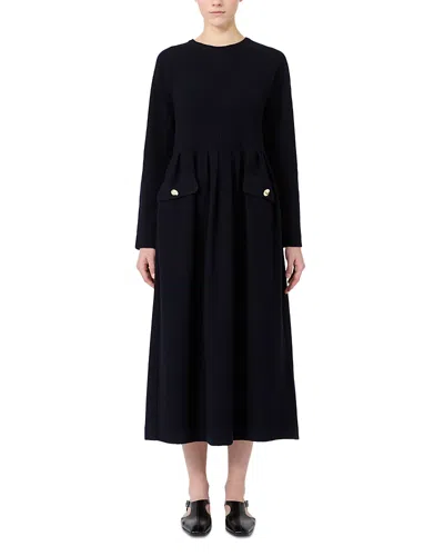 Max Mara Smmmagia Midi Dress In Blue