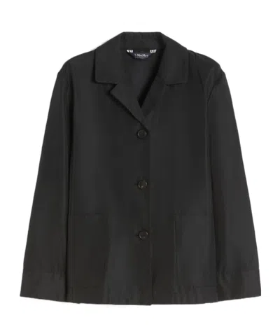 Max Mara Smmnina Buttoned Jacket In Black