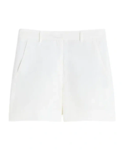 Max Mara Smmparty Drawstring Shorts In White