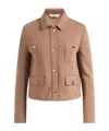 Max Mara Smmsabato Button-up Jacket In Brown