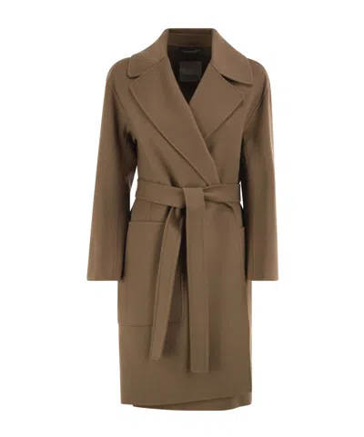 Max Mara 's  Smmvelo Belted Coat In Brown