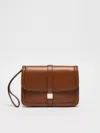 Max Mara Bianca Mini Handbag In Luxurious Leather In Tobacco