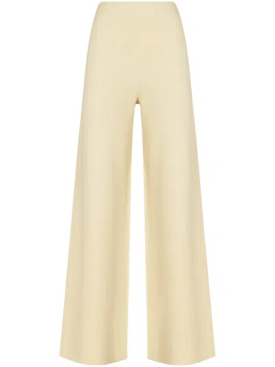 Max Mara Smooth Silhouette Wide-leg Trousers In Neutral