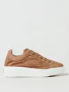 Max Mara Tmaxi Suede Platform Sneakers In Brown