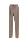 Max Mara Dove Grey Cashmere Trousers In Brown