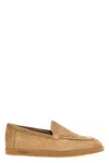Max Mara Beige Goat Leather Loafers