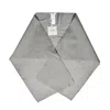 Max Mara Soft Sheen Scarf With Delicate Pattern In Gray