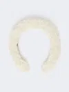 Max Mara Soft Textured Hairband In Neutral
