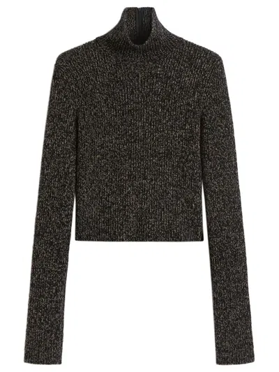 Max Mara Soft Wool Blend Sweater In Gray