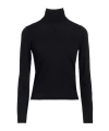 Max Mara Solid Cashmere Turtleneck Sweater In Black