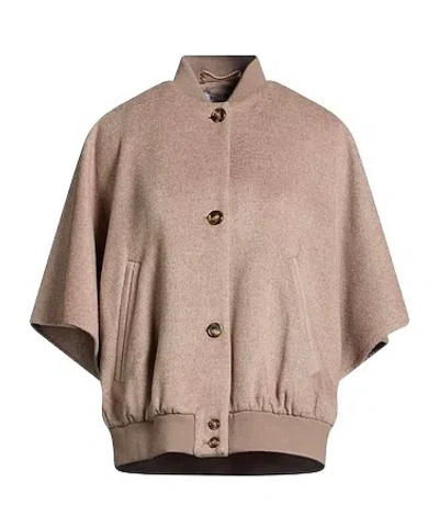 Max Mara Solid Cashmere Wrap Waistcoat In Brown