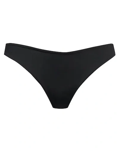 Max Mara Solid Color Bikini Bottom In Black