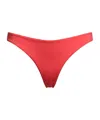 Max Mara Solid Color Bikini Bottom In Red