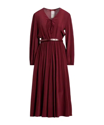 Max Mara Solid Color Cardigan Dress In Brown
