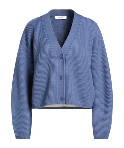 Max Mara Solid Color Cardigans In Animal Print