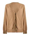 Max Mara Solid Color Cardigans In Animal Print