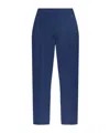 Max Mara Solid Color Casual Pants In Blue