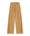 Max Mara Solid Color Casual Pants In Brown