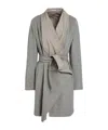 Max Mara Solid Color Coats In Grey