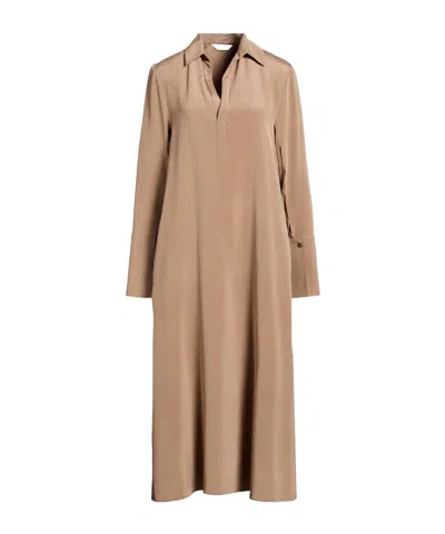 Max Mara Solid Color Dress In Orange