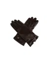 Max Mara Solid Color Five-finger Gloves In Brown