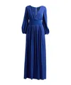 Max Mara Solid Color Flared Skirt In Blue