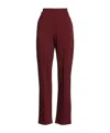 Max Mara Solid Color Flared Trousers In Multi
