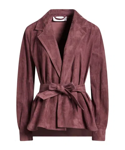 Max Mara Solid Color Jackets In Multi