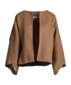 Max Mara Solid Color Jackets In Brown