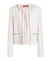 Max Mara Solid Color Jackets In White
