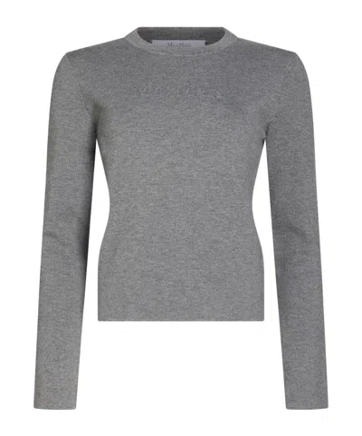 Max Mara Solid Color Jumpers In Animal Print