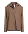 Max Mara Solid Color Long-sleeve Coat In Brown