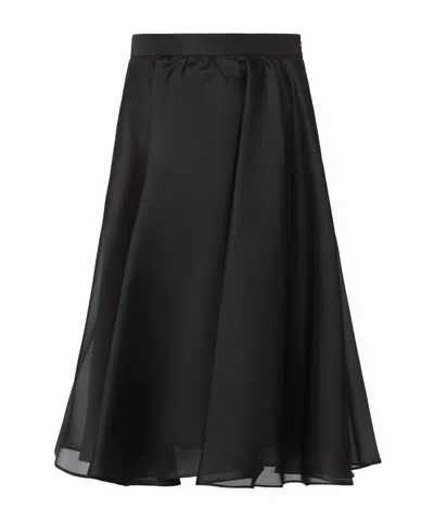 MAX MARA SOLID COLOR MIDI SKIRT