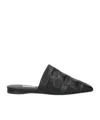 Max Mara Solid Color Mules In Black