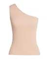Max Mara Solid Color One-shoulder Tops In Pink