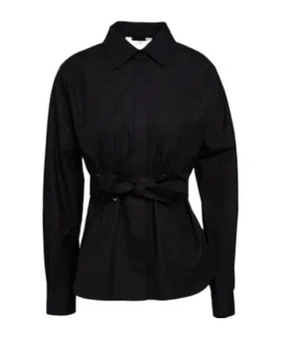 Max Mara Solid Color Shirt In Black