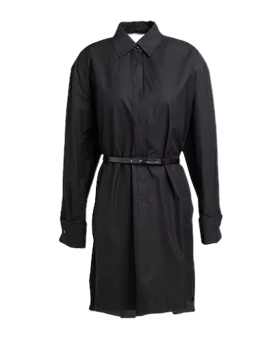 Max Mara Solid Color Shirt Dress In Black